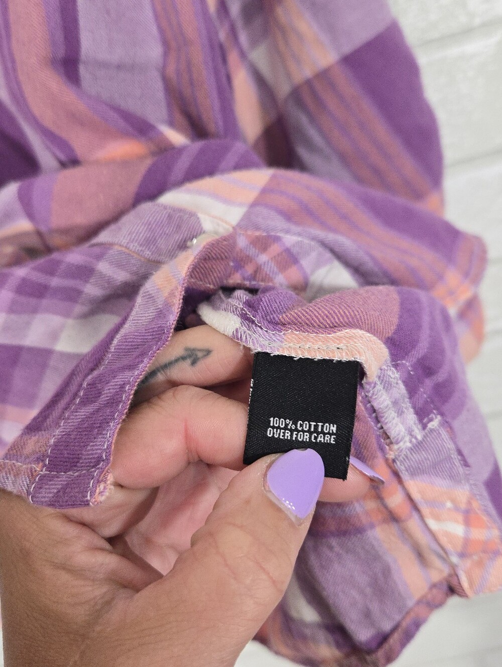 Relativity flannel print button down - Picture 8 of 13